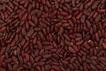 Red beans background. Beans close up.