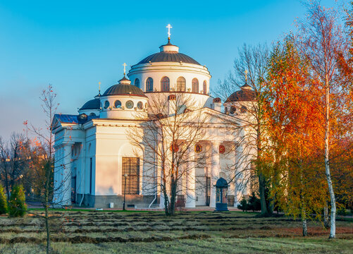 Saint Sophia Cathedral in autumn, Pushkin, Saint Petersburg, Russia