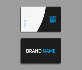 business card, business card template, vector abstract Double-sided creative Professional modern simple unique blue red and black business card minimal template.
