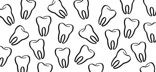 Cartoon healthy, tooth with gums. Molar pattern. Vector drawing silhouette icon. Damage teeth or tooth with caries. Cracked tooth, mouth and dental, damaged. Strong enamel, disease.