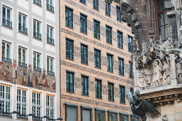 Munich streets architecture, Bavaria, Germany