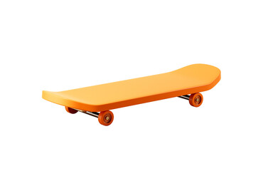 Skateboarding in the white background, 3d rendering.