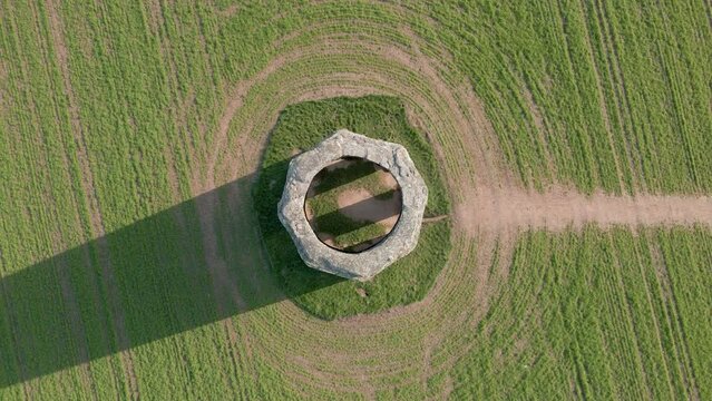 Over Daymark (a navigational tower built in 1864) on Devon coast to show the entrance to Dartmouth Harbour to boats out at sea.