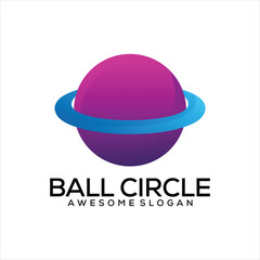 ball circle logo design gradient colorful