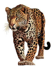 Jaguar Illustration With Transparent Background. Generative Ai.