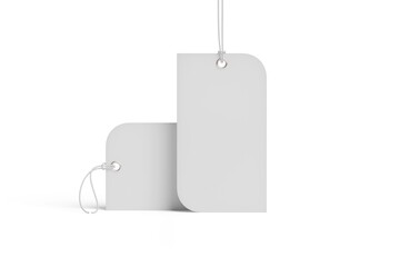 Blank Label Tag Mockup 