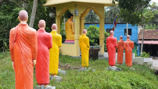 Nagaramaya buddhist temple. Sri Lanka.