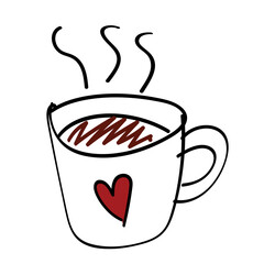 cup of coffee with heart