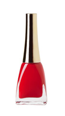 red nail polish on transparent background. png file