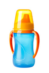 Baby bottle on transparent background. png file