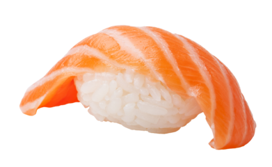 Sake sushi on transparent background. png file