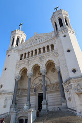 Fototapeta na wymiar Basilique Notre-Dame de Fourvière - Lyon