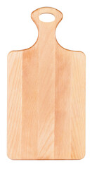 wooden cutting board on transparent background. png file