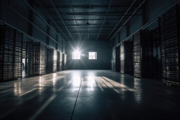 Photo of a beautiful and clean storage warehouse