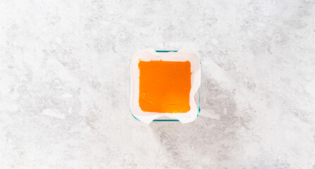 Candy corn fudge