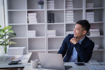 Naklejka premium Portrait of Smiling business man