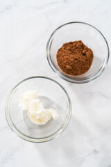 Gingerbread bundt cake with caramel filling