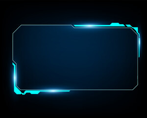 holographic frame sci screen illustration