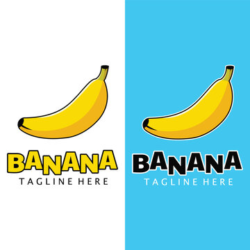 Banana Fruit Logo Template Vector Illustration