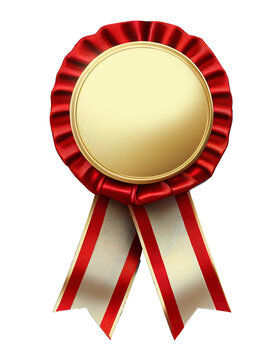 Award medal on transparent background, created with generative AI