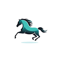 Fototapeta na wymiar modern horse logo logo vector
