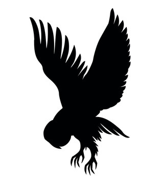 recommend clip art: owl hunting vector silhouette black one