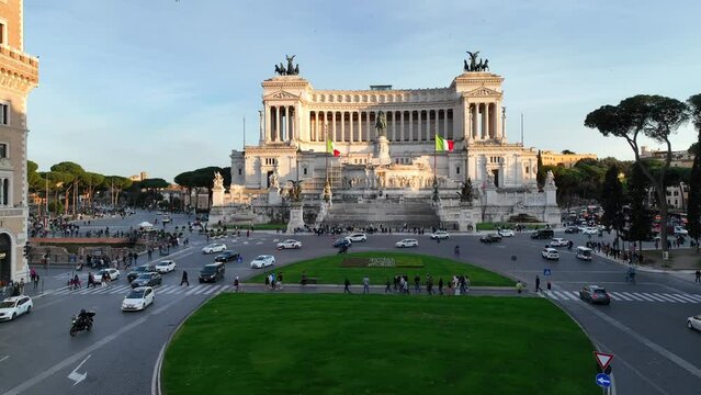 l'Altare della Patria a Roma, Italia
Vista aerea del Milite Ignoto detto anche Vittoriano.
