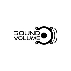 Sub woofer logo design. Speaker icon and symbol isolated on transparent background