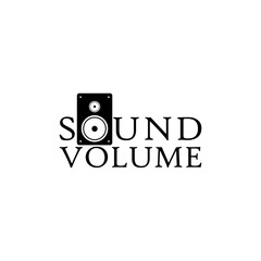 Sub woofer logo design. Speaker icon and symbol isolated on transparent background