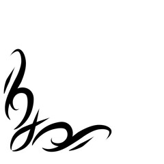 Frame Border, Vector calligraphy swirls, swashes, ornate motifs and scrolls.