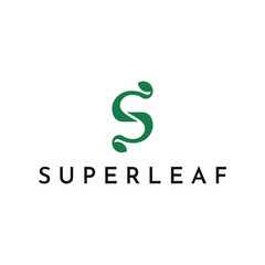 letter s leaf concept logo design template