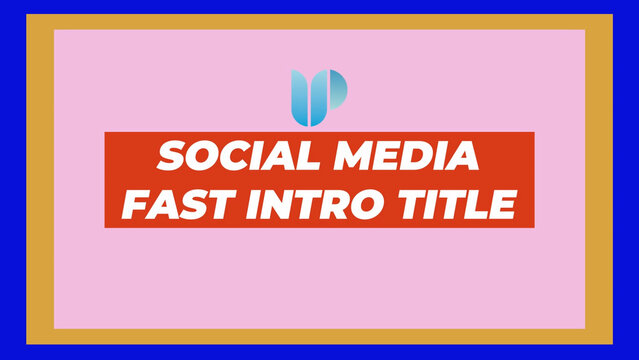 Social Media Fast Intro Title