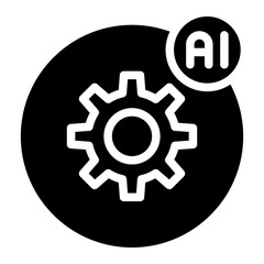 artificial intelligence glyph 