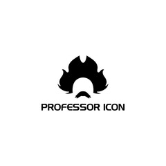 Professor Scientist icon isolated on transparent background