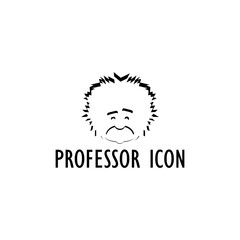 Professor Scientist icon isolated on transparent background