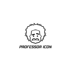 Professor Scientist icon isolated on transparent background