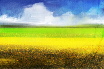 Abstract impressionism. Landscape