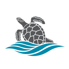 Obraz premium sea turtle icon