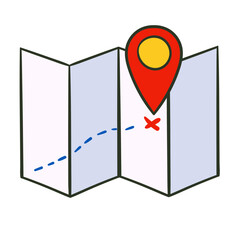 Map vector illustration