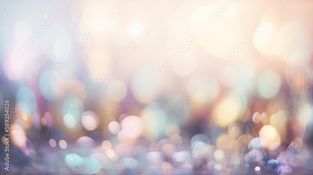 Sticker blurred abstract bokeh light wallpaper background Generative AI