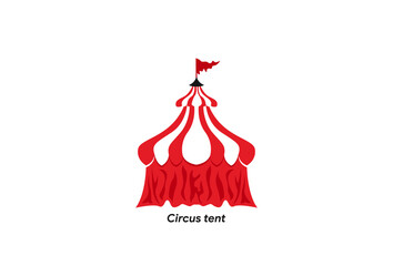 Illustration Vector graphic of Circus tent fit for Party Concept design etc.