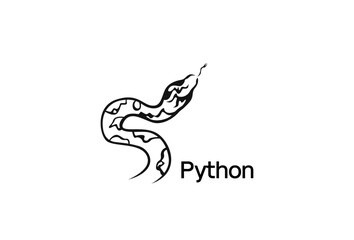 Illustration Vector graphic of Python fit for Reptile logo design etc.