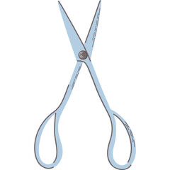 Scissors. Hand drawn vector illustration.
