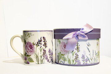 tea cup and gift box
