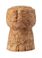 Champagne or sparkling wine cork isolated