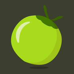 Fresh green coconut fruit vector design.
