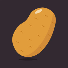 Potatoes vector illustration isolated background.