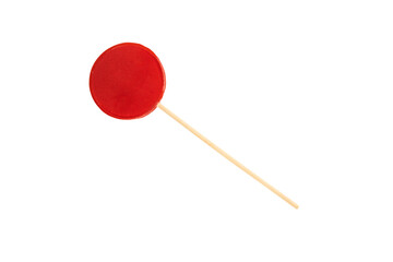 Round lollipop isolated on white background. Chupa Chups.