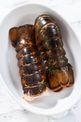 Garlic lobster tails