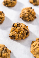 Soft Oatmeal Raisin Walnut Cookies